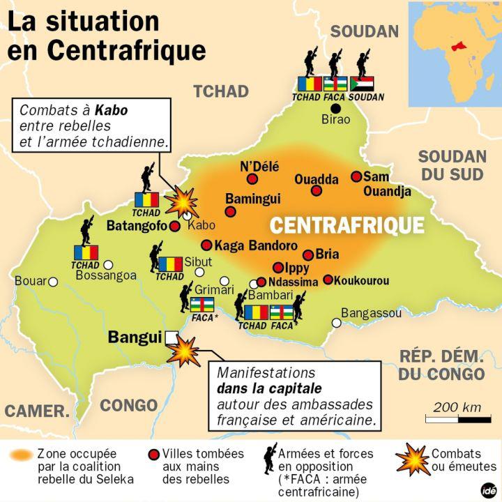 Carte Centrafrique | cosprocare