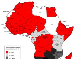 Le VIH dans les pays d'Afrique