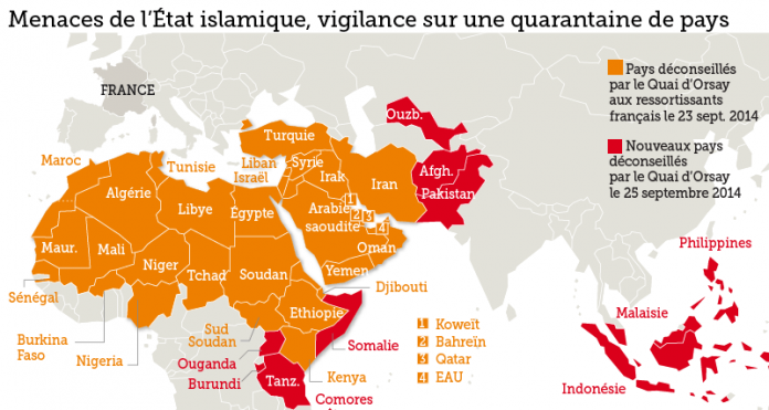 Les pays à risque dans le monde