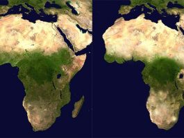 Une comparaison cartographique entre l'Afrique de 2015 et celle de 3015