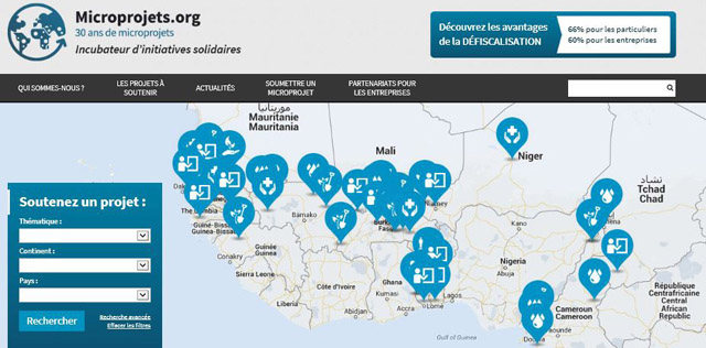 La plateforme de finance participative www.microprojets.org