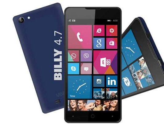 Le modèle YEZZ Billy 4.7 est disponible avec Windows Phone