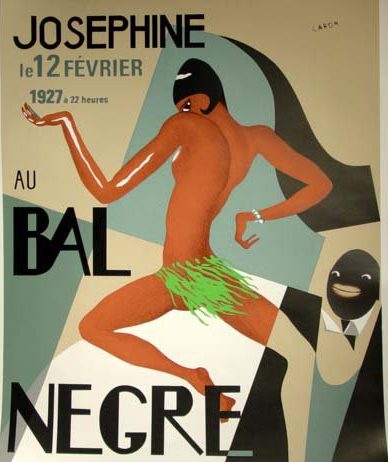 L'affiche d'époque du Bal Nègre