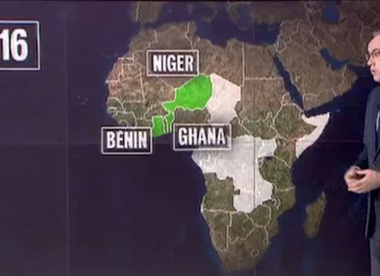 Erreur lors du JT de France 2 sur l'Afrique ui inverse les pays