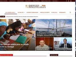 Le site www.energies-renouvelables-afrique.com référence l'ensemble de l'actualité des énergies renouvelables en Afrique