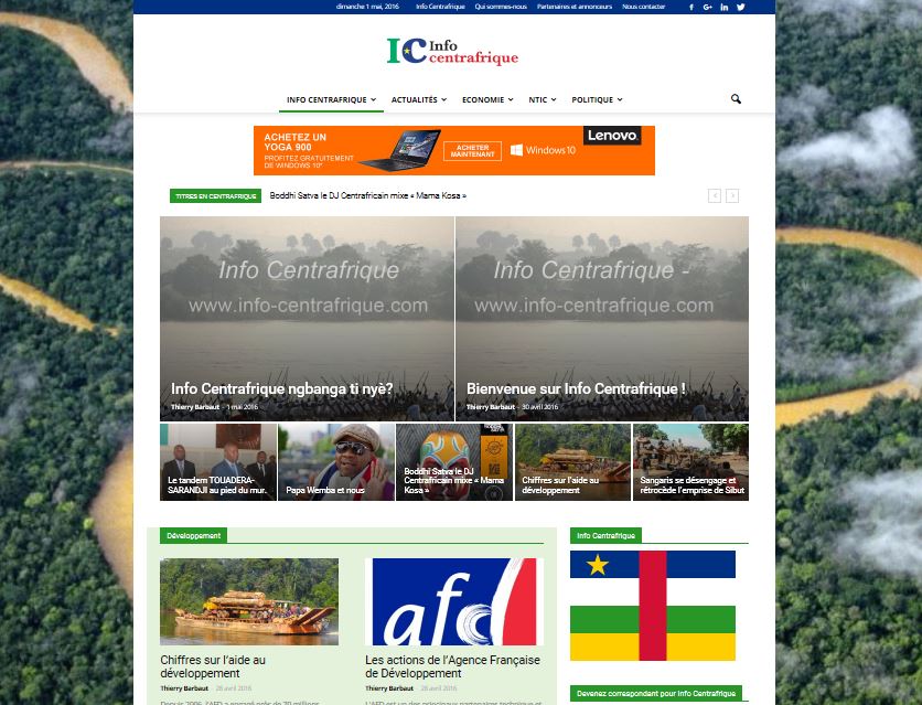 Le nouveau média Info Centrafrique