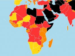 Carte de la liberté de la presse en Afrique