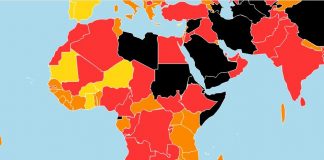 Carte de la liberté de la presse en Afrique