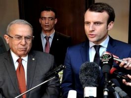 Emmanuel Macron avec Ramtane Lamamra