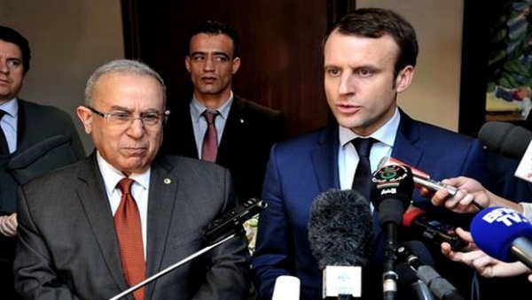 Emmanuel Macron avec Ramtane Lamamra
