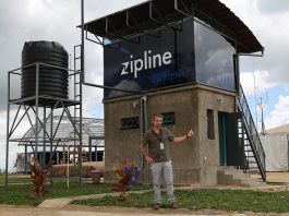 La tour de contrôle de l'aérodrone de Zipline à Muhanga au Rwanda