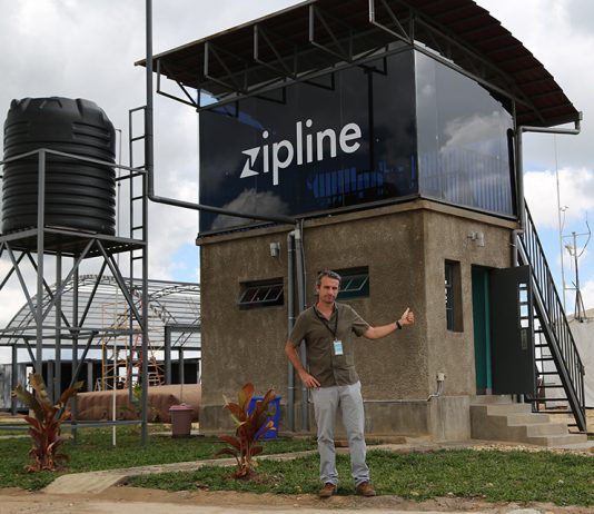Les futurs moteurs de la croissance au Rwanda La tour de contrôle de l'aérodrone de Zipline à Muhanga au Rwanda