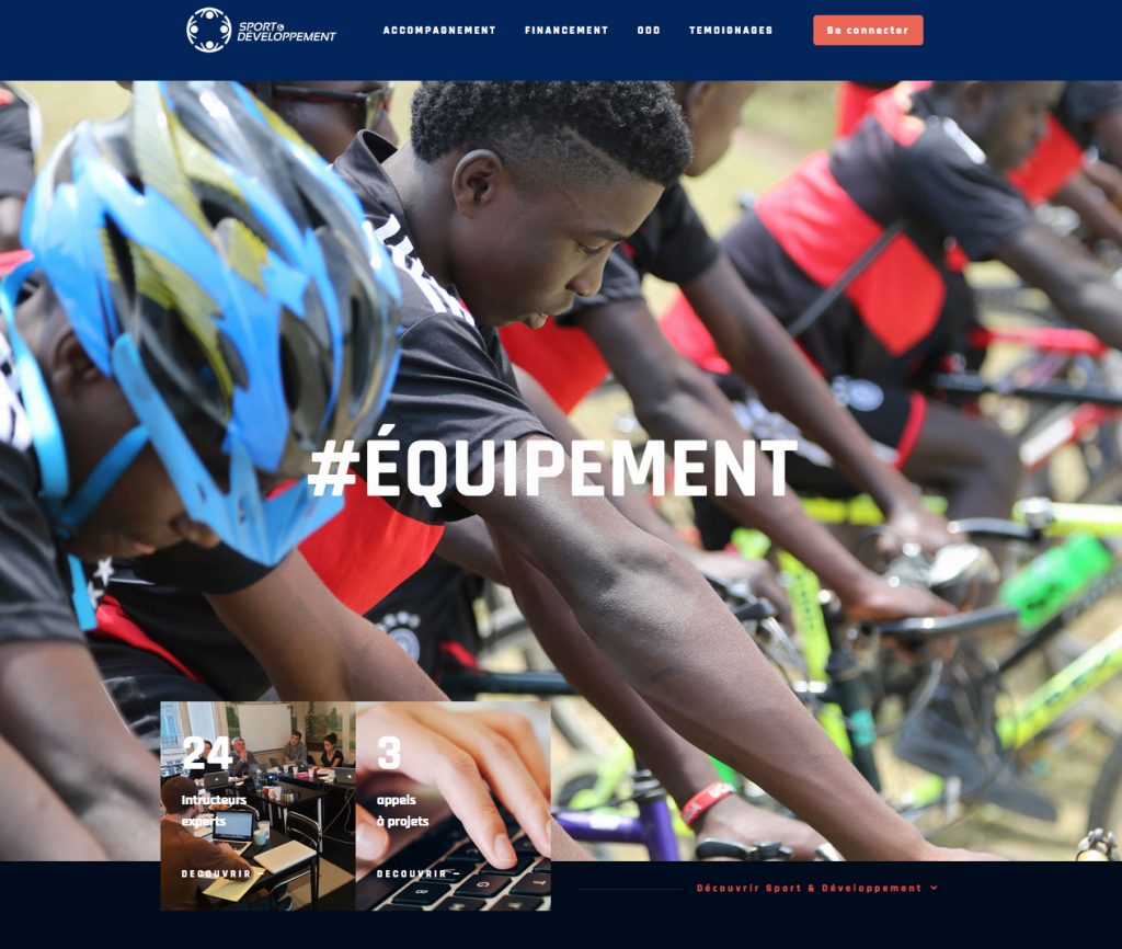 Le site Sport & Développement www.sportdeveloppement.org