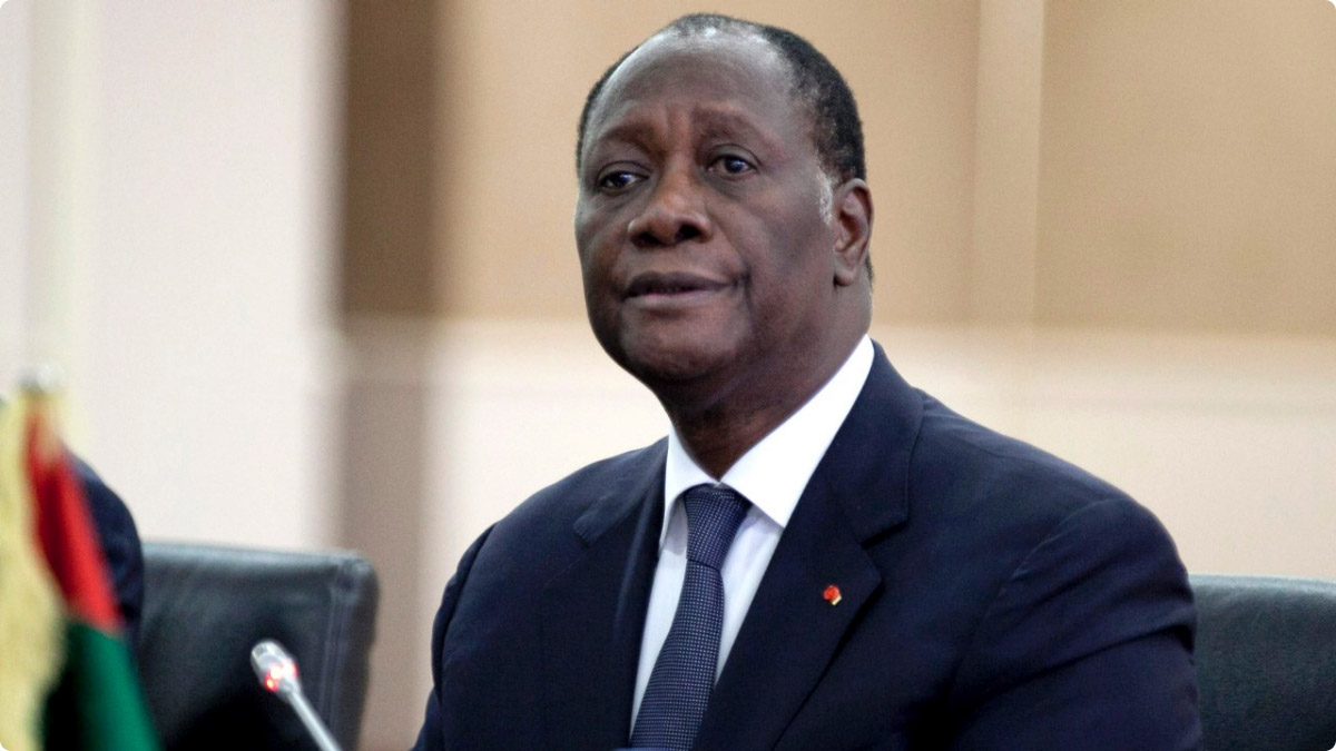 Alassane Ouattara président de la Côte D'Ivoire