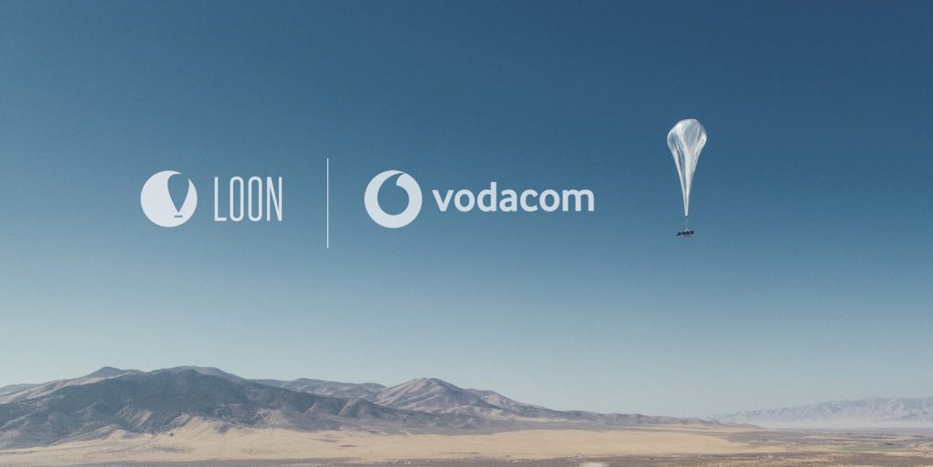 Les ballons Loon de ALphabet avec Vodacom