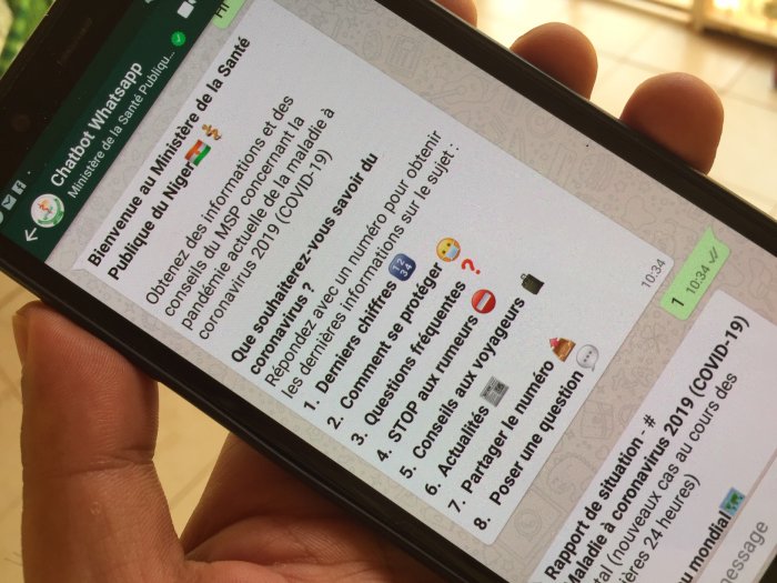 Le Gouvernement du Niger et WhatsApp lancent un ChatBot pour répondre aux questions liées au COVID-19 avec l’appui de Facebook