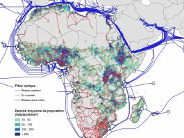 Fibre numérique Afrique et densité de population