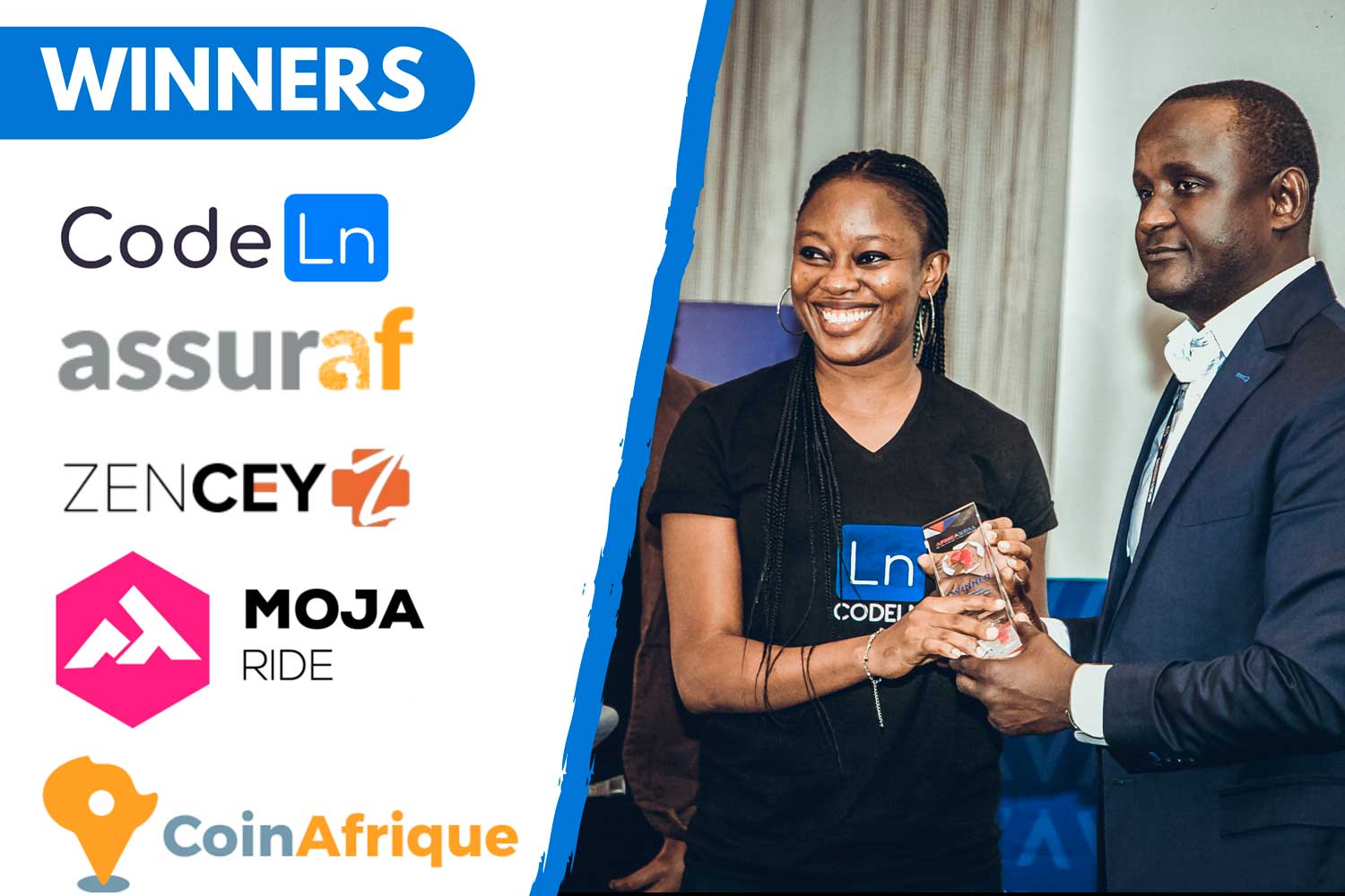 Startups lauréates Africarena Dakar