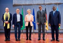 Paul Kagame Macky Sall Ursula von der Leyen Werner Hoyer Uğur Şahin