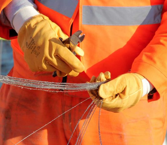 Orange cable fibre peace