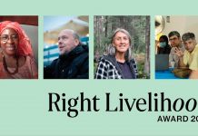 Prix Right Livelihood 2021