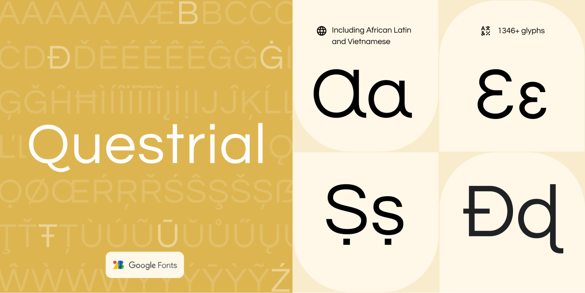 Goggle_Africa_Langage Questrial - Offrir plus de choix de polices latines pour les langues africaines avec Questrial, disponible en alphabet latin panafricain