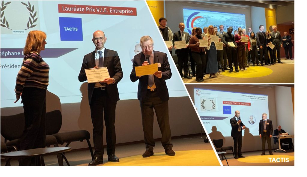 Stéphane Lelux reçoit le prix Jacques Cresson VIE chez BPI France